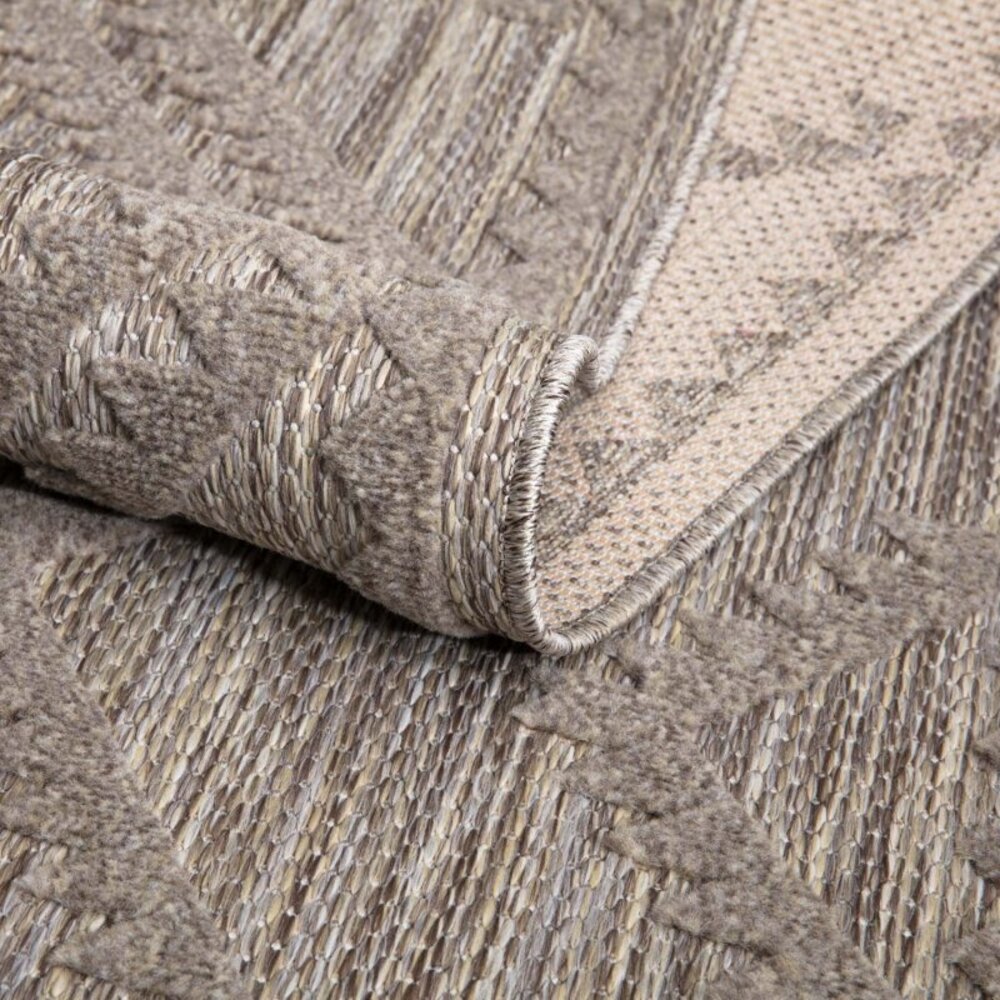Caprenia Buitenkleed Geruit Bruin vloerkleed - Indoor & Outdoor Caprenia Buitenkleed Geruit Bruin vloerkleed - Indoor & Outdoor