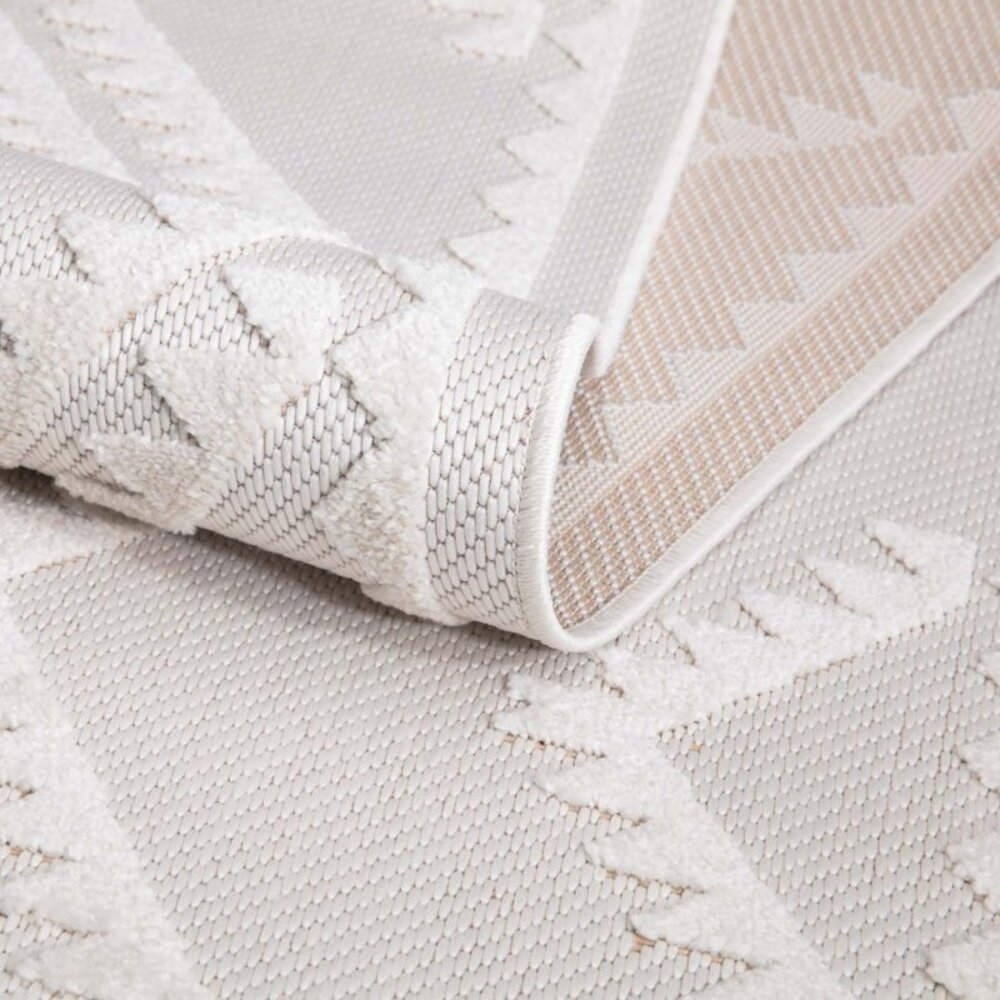 Caprenia Buitenkleed Geruit Crème vloerkleed - Indoor & Outdoor Caprenia Buitenkleed Geruit Crème vloerkleed - Indoor & Outdoor