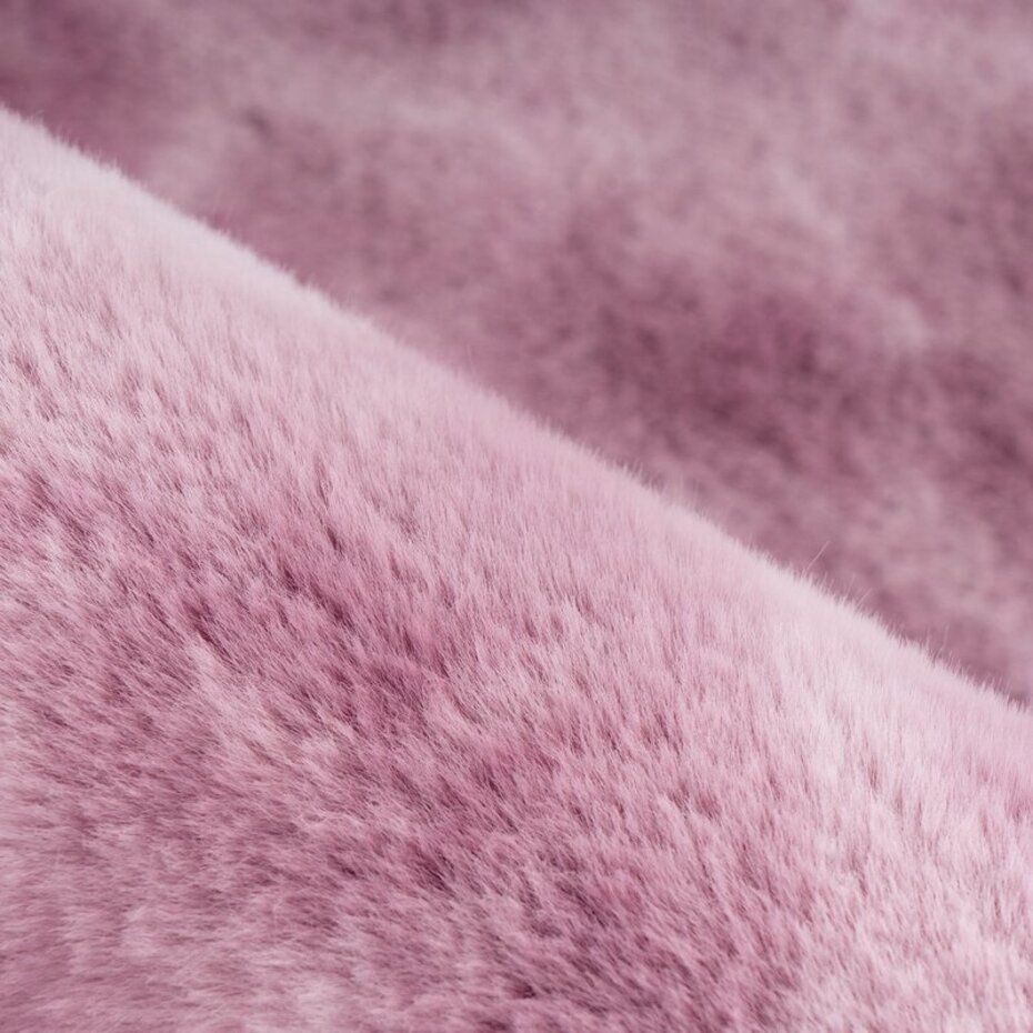 Cane Hoogpolig Roze vloerkleed - Fluffy Tie Dye Look
