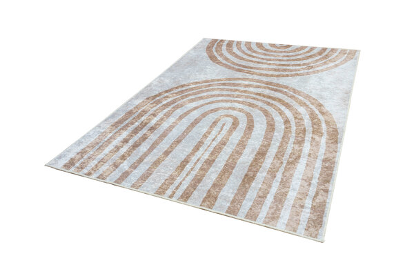Modern Abstract Japandisch vloerkleed - Ruby Wasbaar - Beige