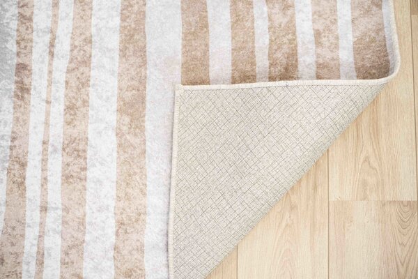 Modern Abstract Japandisch vloerkleed - Ruby Wasbaar - Beige