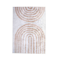 MODERN ABSTRACT JAPANDISCH VLOERKLEED RUBY WASBAAR - BEIGE