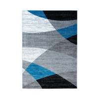 VERONA MODERN BLAUW / GRIJS / ZWART VLOERKLEED