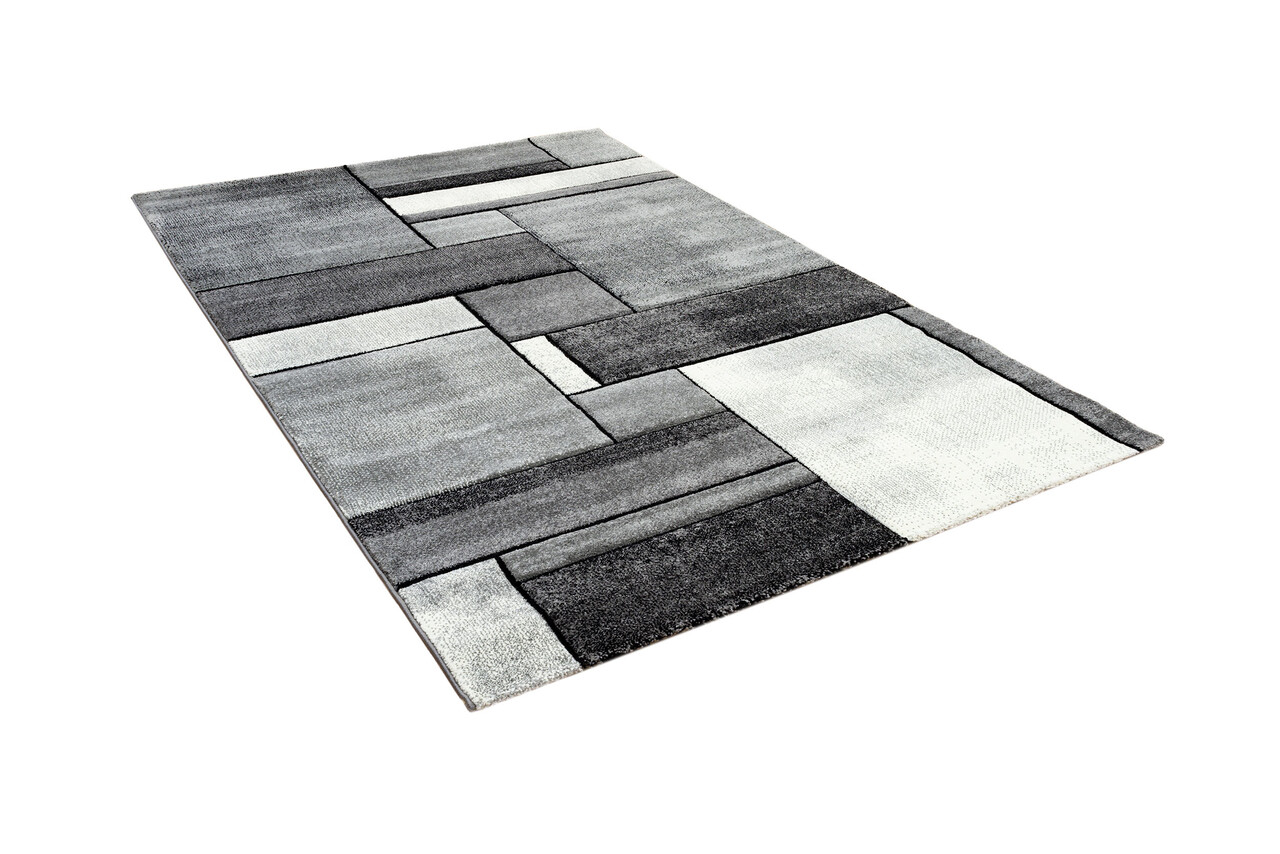 Kristal Modern grijs vloerkleed