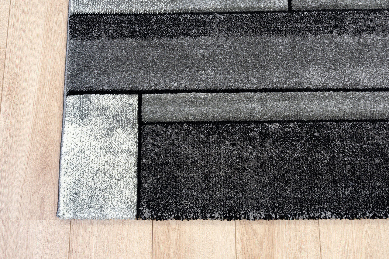 Kristal Modern grijs vloerkleed