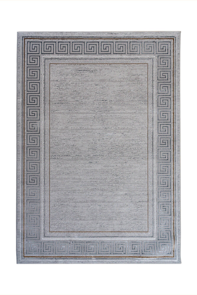 Minye Modern Grijs vloerkleed - Romeins Motief