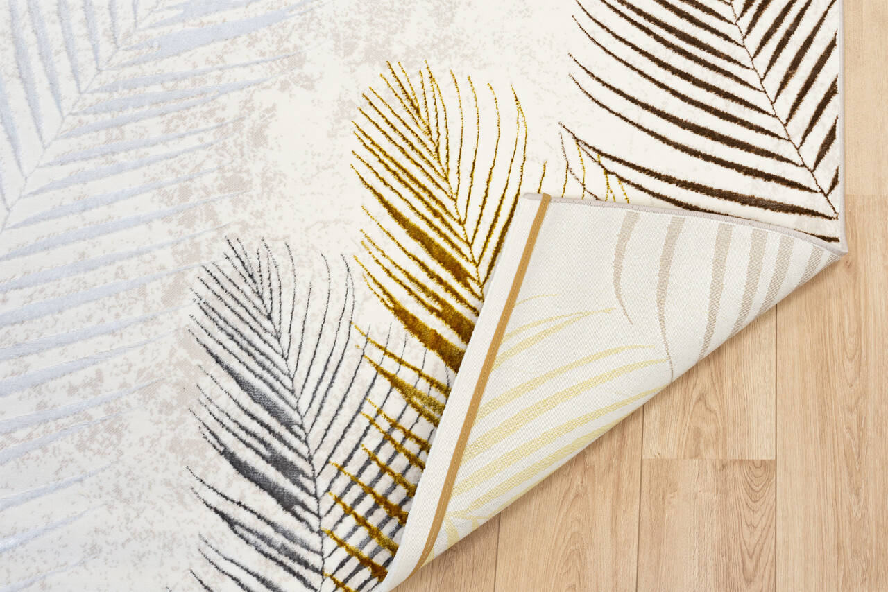 Minye Modern Crème Goud vloerkleed - Designer Minye Modern Crème Goud vloerkleed - Designer