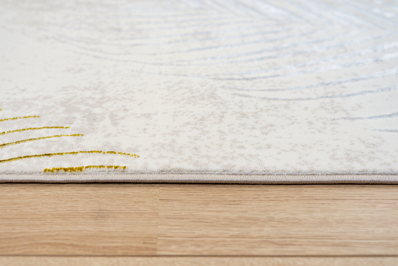 Minye Modern Crème Goud vloerkleed - Designer Minye Modern Crème Goud vloerkleed - Designer