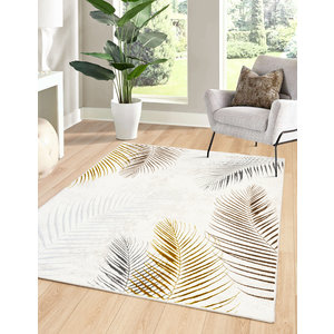 MINYE MODERN CREME GOUD VLOERKLEED DESIGNER