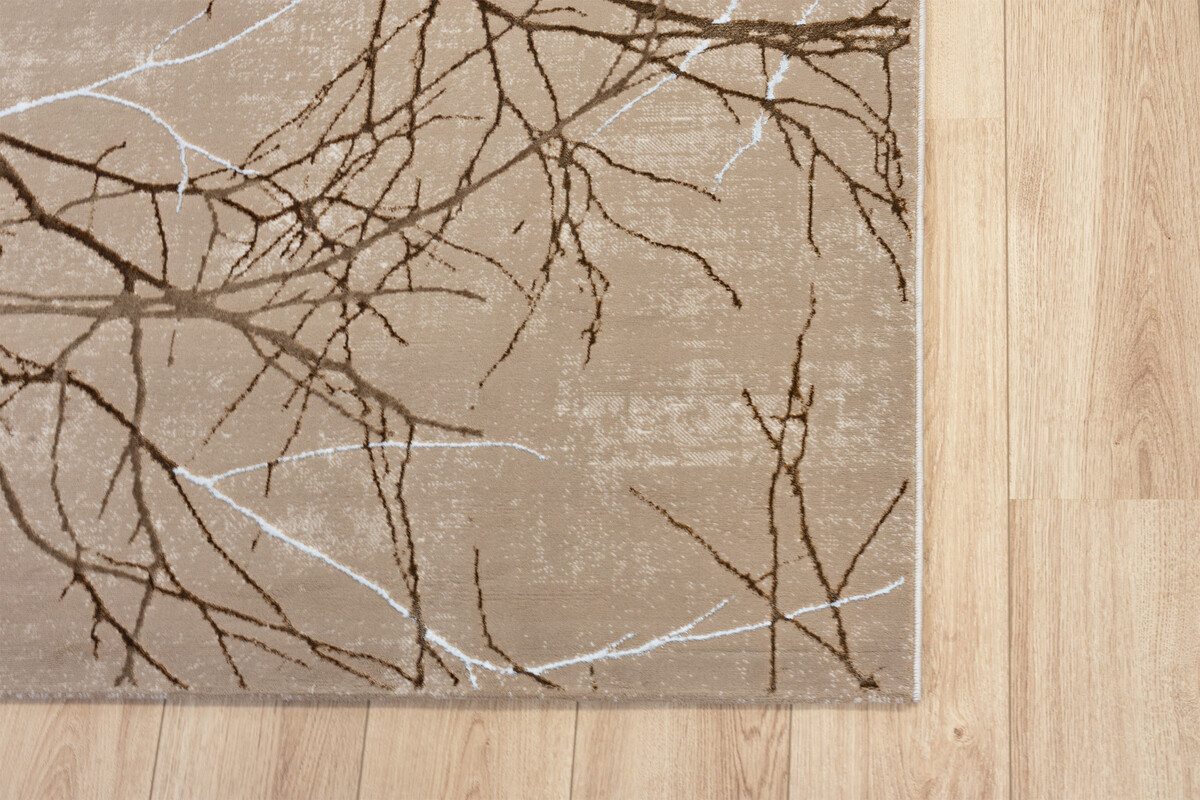 Minye Modern Beige Taupe vloerkleed - Designer Minye Modern Beige Taupe vloerkleed - Designer