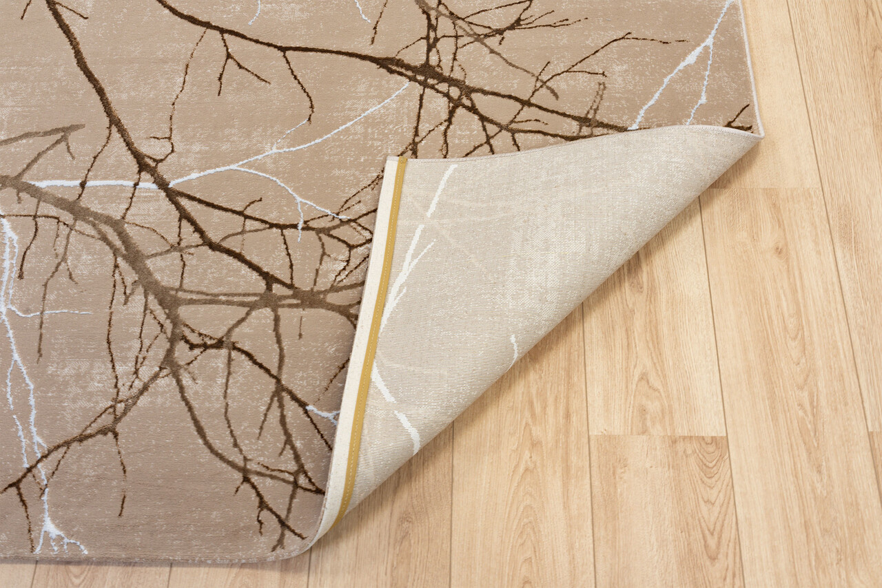 Minye Modern Beige Taupe vloerkleed - Designer Minye Modern Beige Taupe vloerkleed - Designer