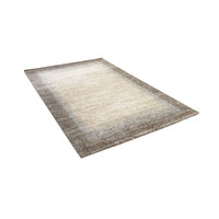 Flycarpets NIDA MODERN BRUIN / BEIGE VLOERKLEED LIJSTMOTIEF