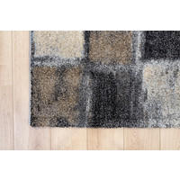 Flycarpets NIDA MODERN GRIJS VLOERKLEED GEBLOKT