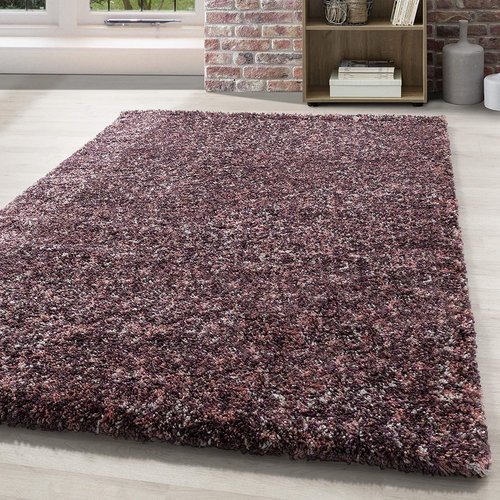 Ben je op zoek een Hoogpolig Roze Paars - Cream vloerkleed? Lorium collectie uit verschillende dessins en kleuren. - Flycarpets.nl