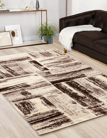 Modern vloerkleed - Lima Designer Bruin