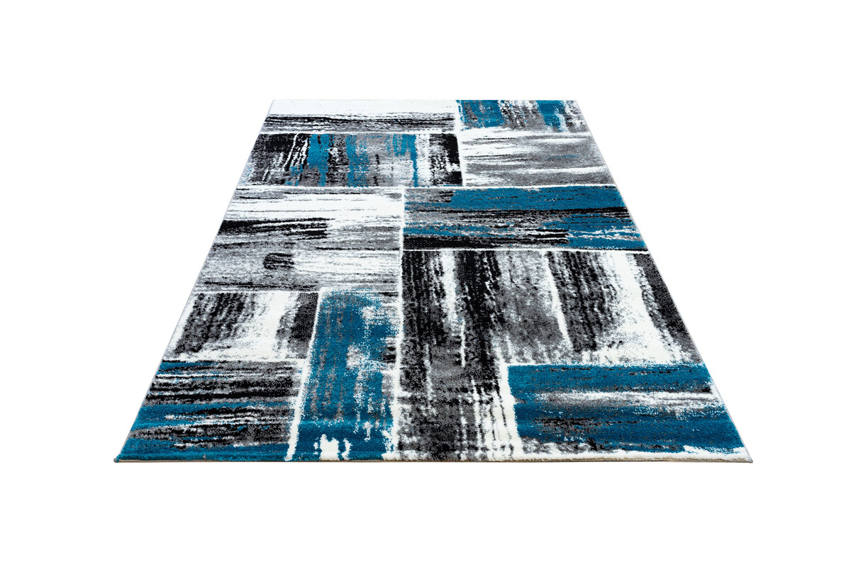 Modern vloerkleed - Lima Turquoise