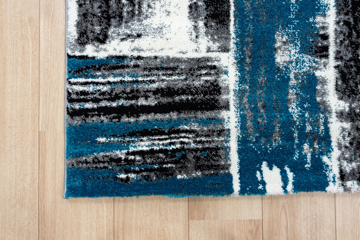 Modern vloerkleed - Lima Turquoise