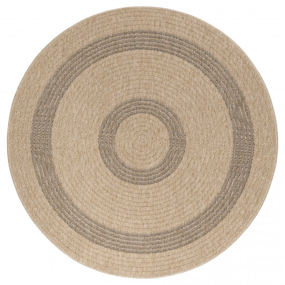 SUMMIT INDOOR & OUTDOOR ROND ZWART / BEIGE