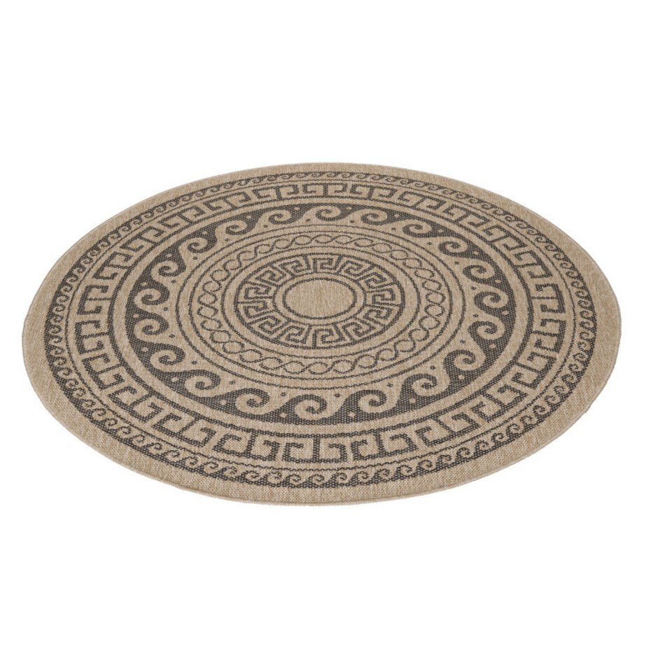 Summit Indoor & Outdoor Beige / Zwart Rond