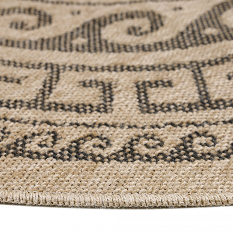 Summit Indoor & Outdoor Beige / Zwart Rond