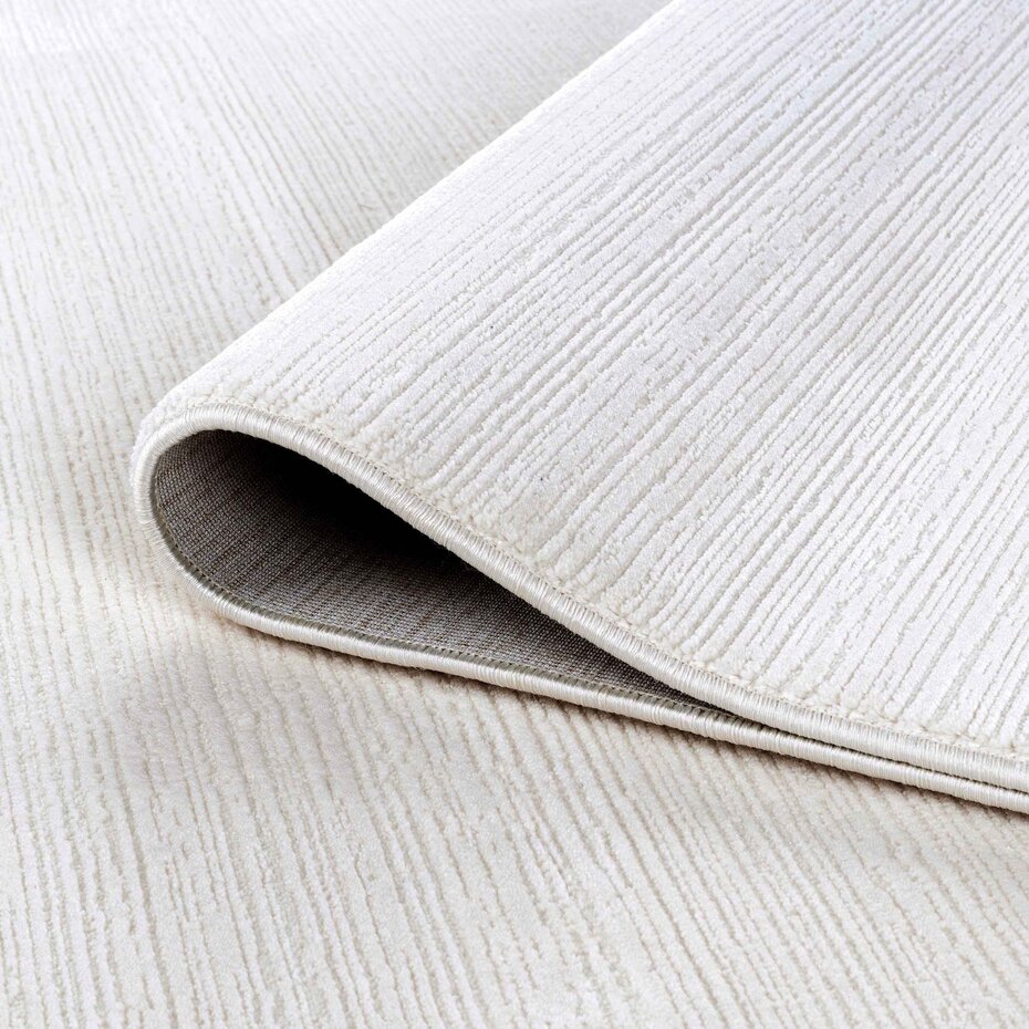 Eleganza vloerkleed - Gestreept Modern Laagpolig - Crème / Wit