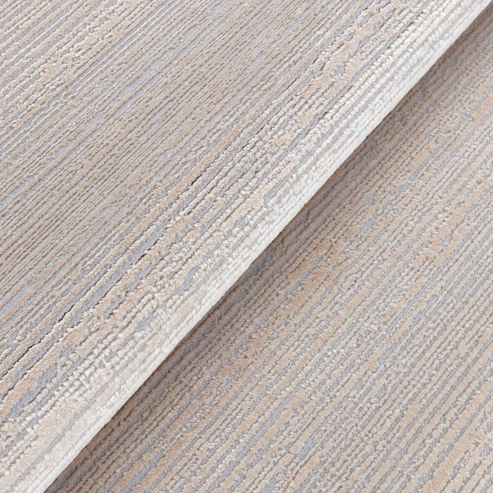 Eleganza vloerkleed - Gestreept Modern Laagpolig - Beige / Grijs Eleganza vloerkleed - Gestreept Modern Laagpolig - Beige / Grijs