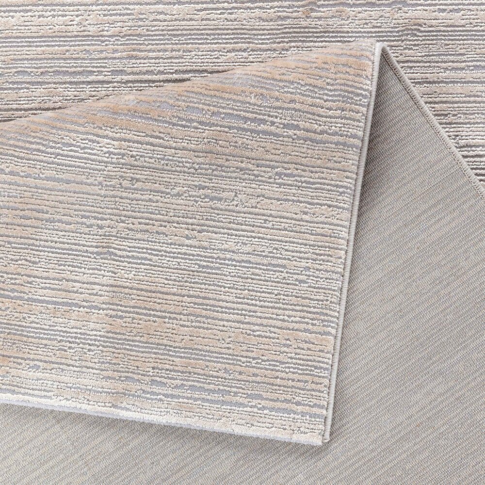 Eleganza vloerkleed - Gestreept Modern Laagpolig - Beige / Grijs Eleganza vloerkleed - Gestreept Modern Laagpolig - Beige / Grijs