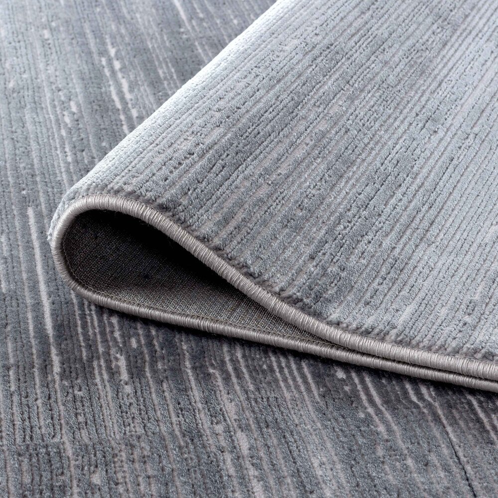 Eleganza vloerkleed - Gestreept Modern Laagpolig - Donkergrijs Eleganza vloerkleed - Gestreept Modern Laagpolig - Donkergrijs