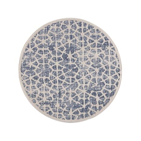 Felta Modern Blauw vloerkleed - Laagpolig