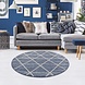 Felta Modern Blauw vloerkleed - Laagpolig / Geruit Felta Modern Blauw vloerkleed - Laagpolig / Geruit