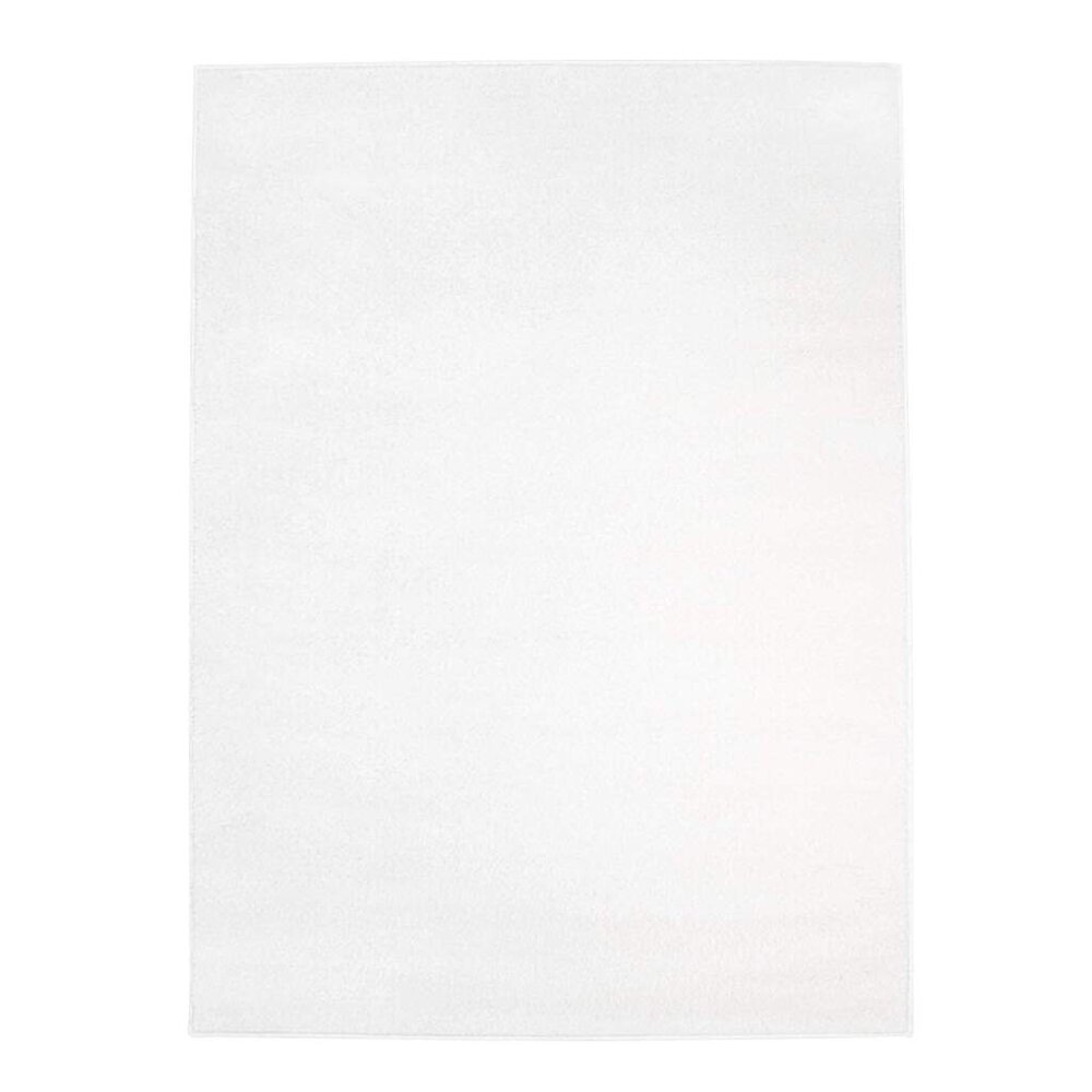 Felta Modern Wit vloerkleed - Effen / Laagpolig