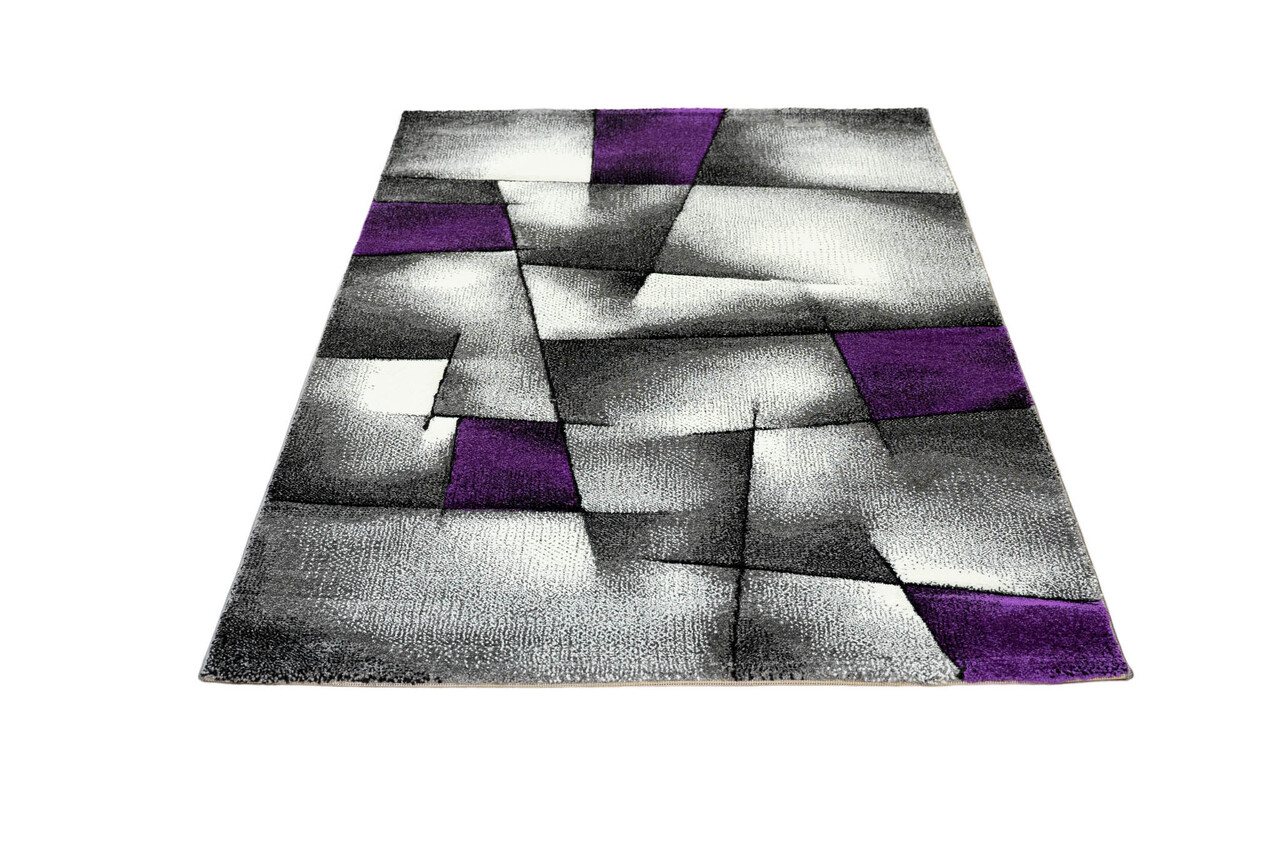 Kristal Modern Paars vloerkleed Kristal Modern Paars vloerkleed