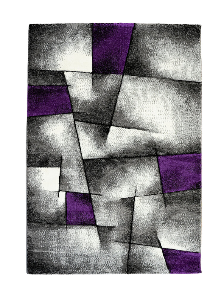 Kristal Modern Paars vloerkleed Kristal Modern Paars vloerkleed