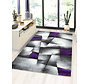 Kristal Modern Paars vloerkleed