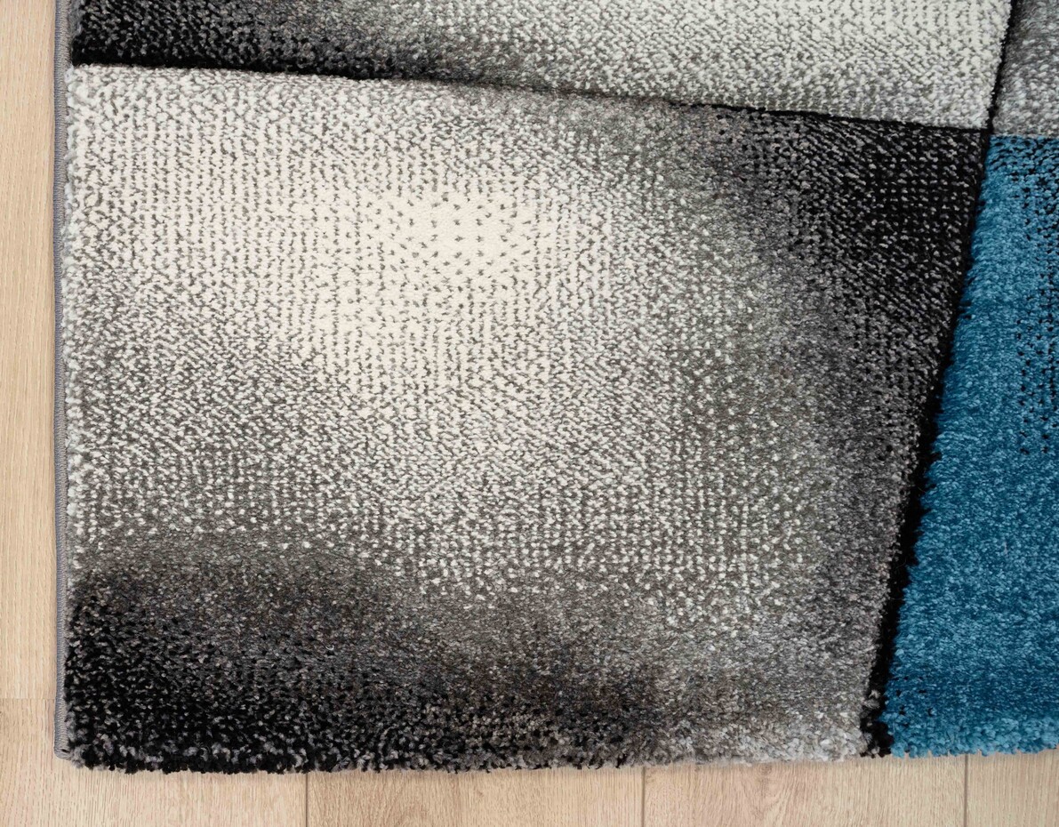 Kristal Modern Turquoise vloerkleed