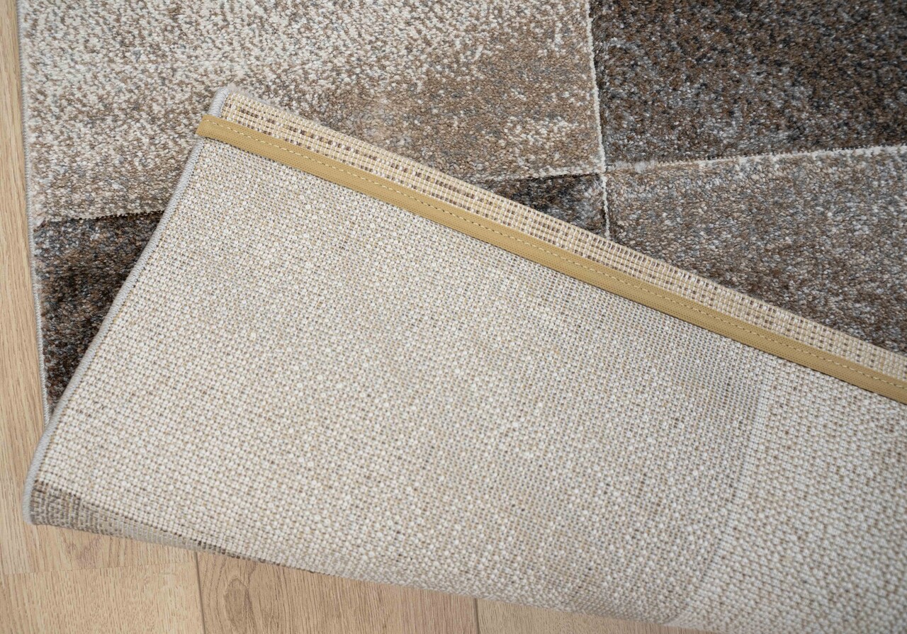 Vernazza Modern Beige / Grijs vloerkleed - Geblokt Vernazza Modern Beige / Grijs vloerkleed - Geblokt
