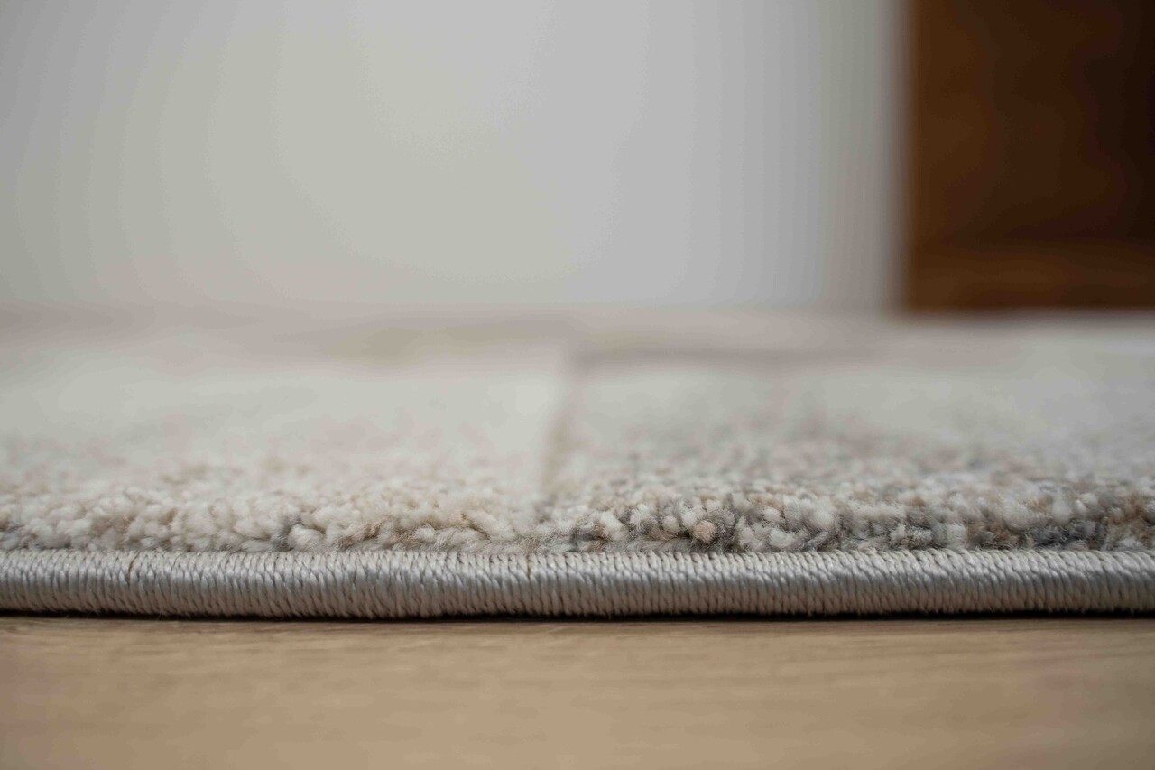 Vernazza Modern Beige / Grijs vloerkleed - Geblokt Vernazza Modern Beige / Grijs vloerkleed - Geblokt