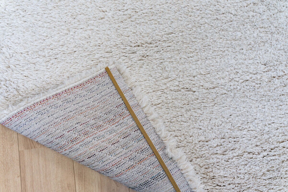 Wenen vloerkleed - Recycled 5Cm Poolhoogte Hoogpolig Effen - Crème