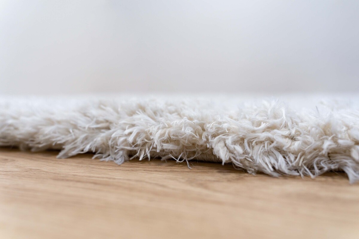 Wenen vloerkleed - Recycled 5Cm Poolhoogte Hoogpolig Effen - Crème