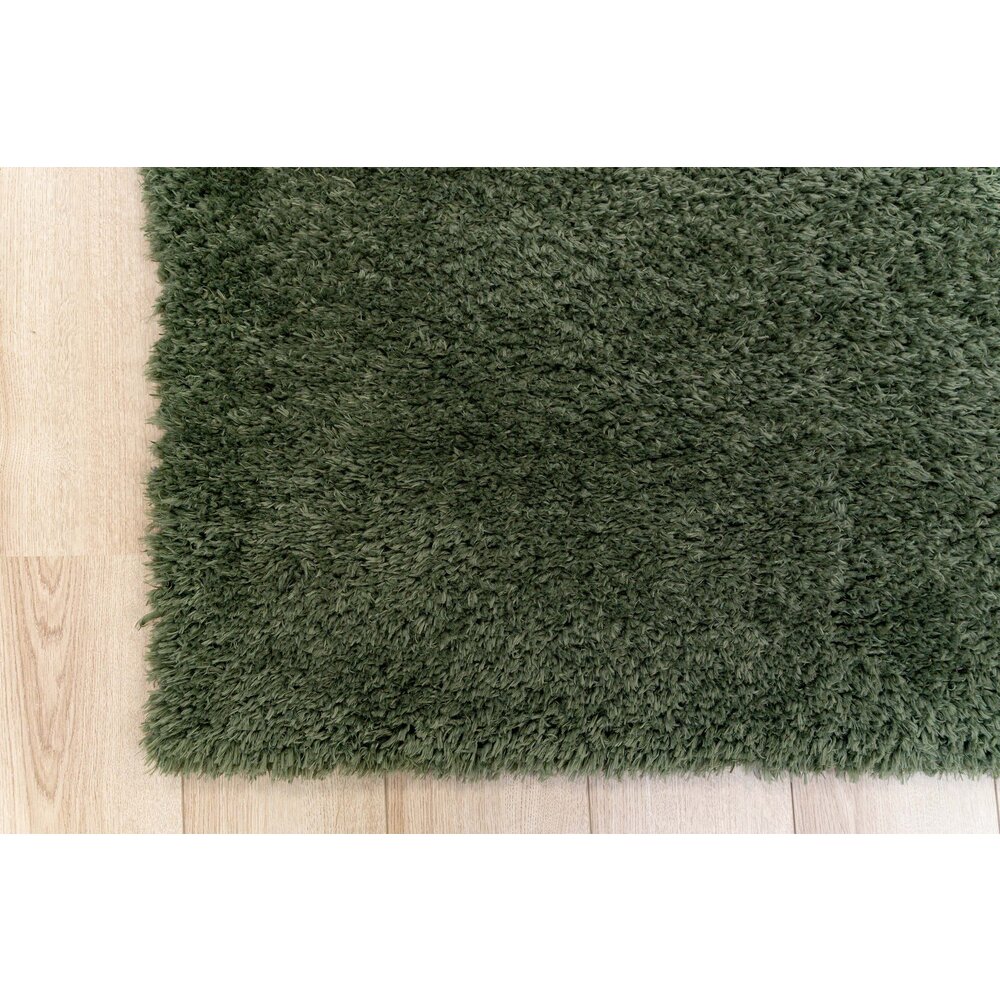 WENEN VLOERKLEED RECYCLED 5CM POOLHOOGTE HOOGPOLIG EFFEN - GROEN