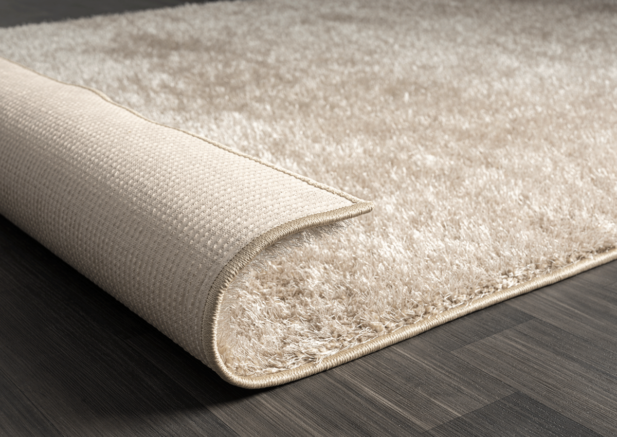 Rosia vloerkleed - Effen Uni & Wasbaar Hoogpolig - Beige