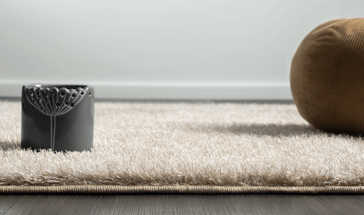 Rosia vloerkleed - Effen Uni & Wasbaar Hoogpolig - Beige