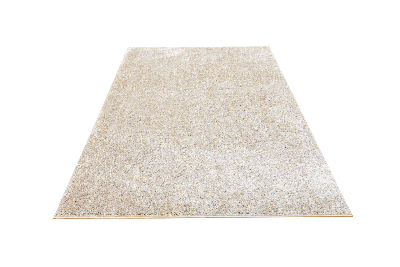 Rosia vloerkleed - Effen Uni & Wasbaar Hoogpolig - Beige