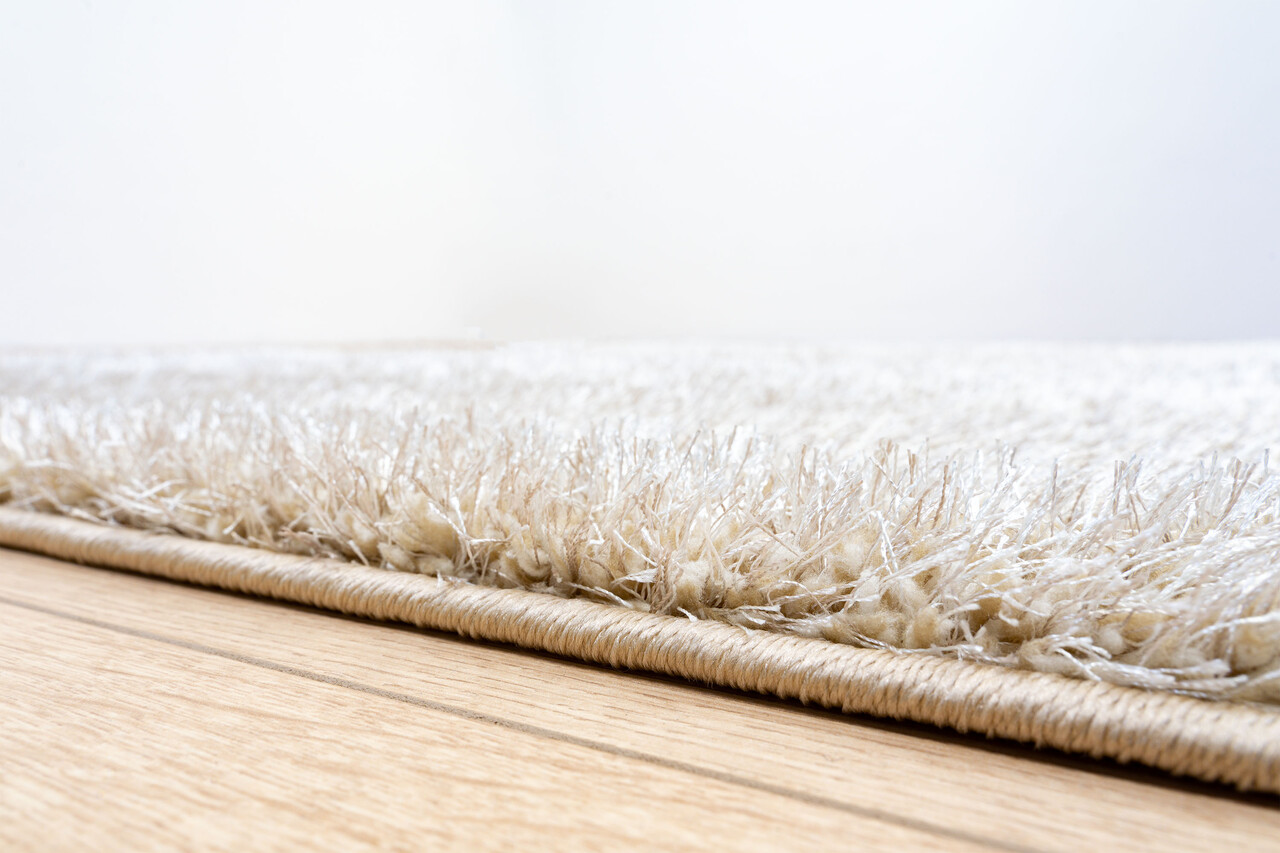 Rosia vloerkleed - Effen Uni & Wasbaar Hoogpolig - Beige