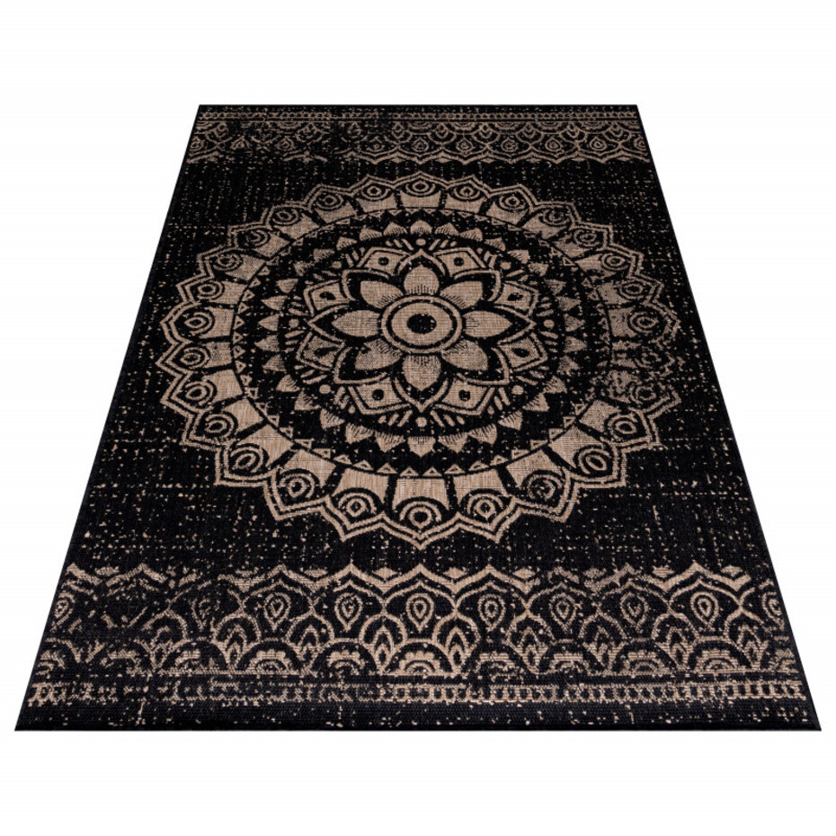 Rio Buitenkleed Indoor & Outdoor Zwart