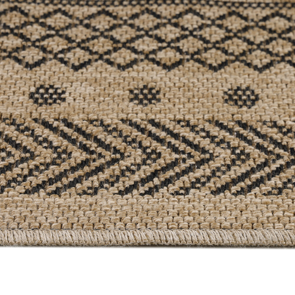 Lucia Naturel Sisal Beige / Zwart vloerkleed - Buitenkleed Voor Binnen & Buiten Lucia Naturel Sisal Beige / Zwart vloerkleed - Buitenkleed Voor Binnen & Buiten
