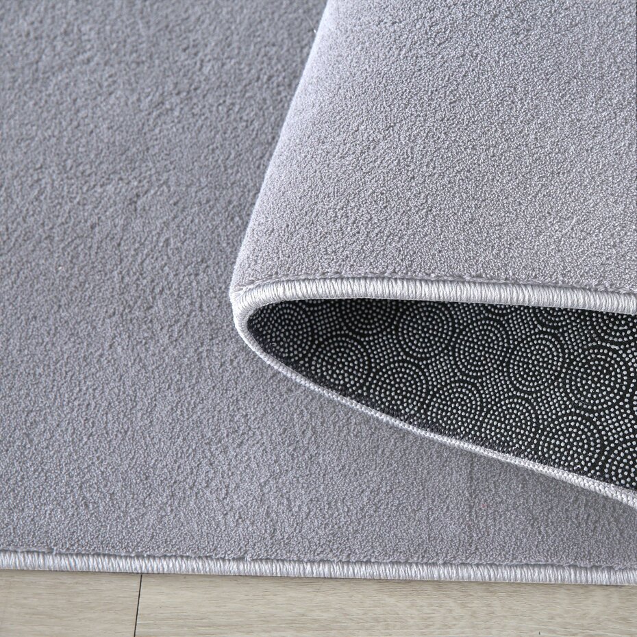 Alberta Laagpolig Fluffy Zilver vloerkleed - Alberta Laagpolig Fluffy Zilver vloerkleed -