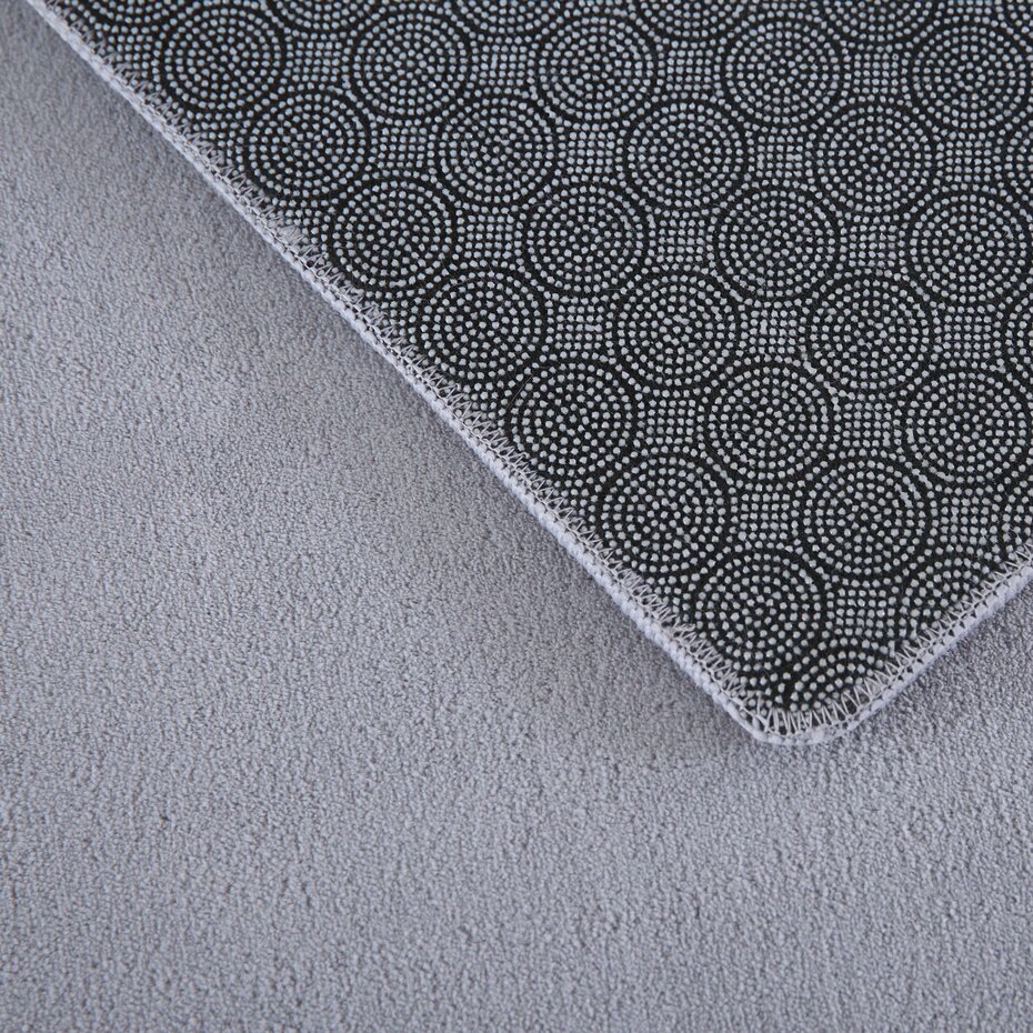 Alberta Laagpolig Fluffy Zilver vloerkleed - Alberta Laagpolig Fluffy Zilver vloerkleed -