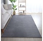 Alberta Laagpolig Fluffy Grijs vloerkleed -