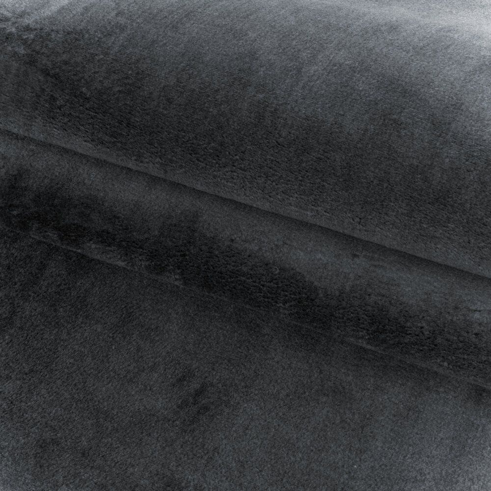 Alberta Laagpolig Fluffy Grijs vloerkleed -